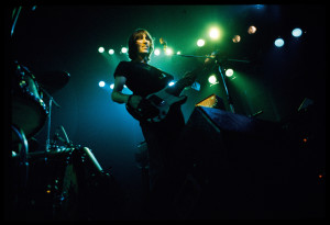 Careful With That Axe: Waters on stage. Photo by and copyright Jill Furmanovsky, courtesy Capitol Records Archives and rockarchive.com.