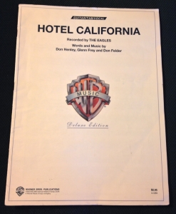 HOTEL CALIFORNIA SHEET MUSIC